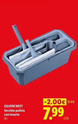 Lidl Silvercrest Secchio pulizia con inserto offerta