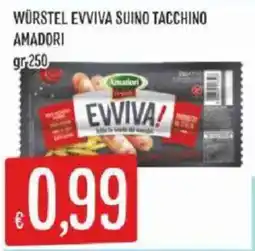 Sisa Würstel Evviva suino tacchino Amadori offerta