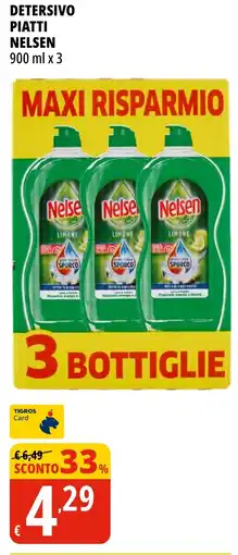 Tigros Detersivo piatti Nelsen offerta