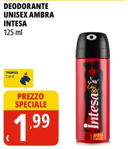 Tigros Deodorante unisex ambra intesa offerta