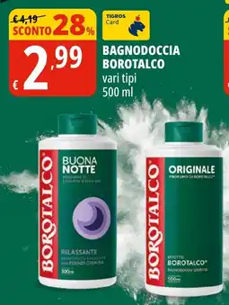 Tigros Bagnodoccia Borotalco offerta
