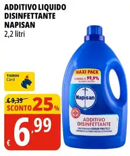 Tigros Additivo liquido disinfettante Napisan offerta
