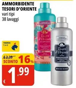 Tigros Ammorbidente Tesori d'Oriente offerta