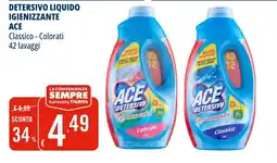 Tigros Detersivo liquido igienizzante Ace offerta