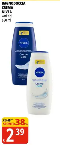 Tigros Bagnodoccia crema Nivea offerta