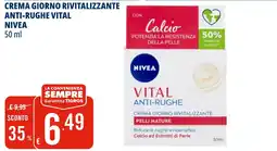Tigros Crema giorno rivitalizzante anti-rughe vital Nivea offerta