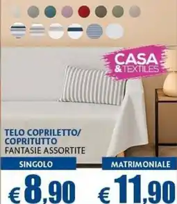 Casa & Co Telo copriletto/copritutto fantasie assortite offerta