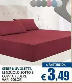 Casa & Co Serie Nuvolella lenzuolo sotto e coppia federe offerta