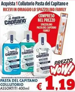 Casa & Co Pasta del Capitano collutorio offerta