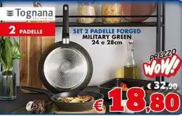 Casa & Co Tognana set 2 padelle forged military green offerta