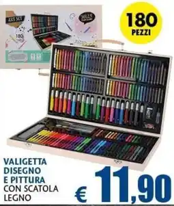 Casa & Co Valigetta disegno e pittura con scatola legno offerta