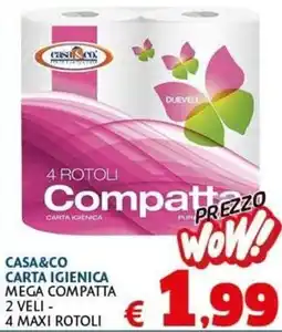 Casa & Co Casa&Co carta igienica mega compatta offerta