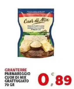 Il Centro Superstore Granterre Parmareggio Cuor di Mix Grattugiato offerta