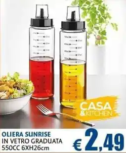 Casa & Co Oliera sunrise in vetro graduata offerta