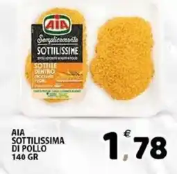 Il Centro Superstore Aia sottile dentro di pollo offerta