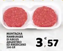 Il Centro Superstore Montagna hamburger di angus argentino ed americano offerta