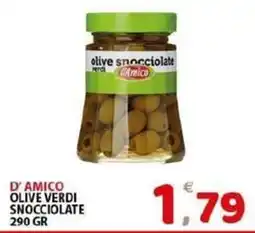 Il Centro Superstore D'Amico olive verdi snocciolate offerta