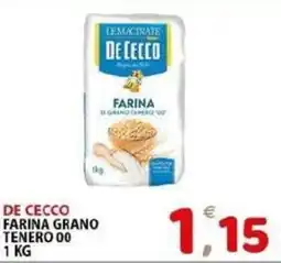 Il Centro Superstore De Cecco farina grano tenero 00 offerta