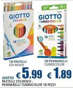 Casa & Co Giotto pastelli stilnovo - pennarelli turbocolor offerta