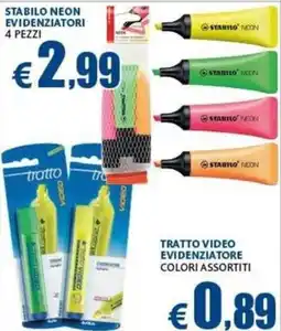 Casa & Co Stabilo neon evidenziatori offerta