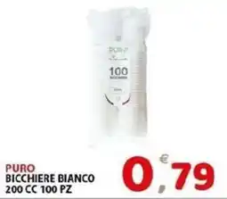 Il Centro Superstore Puro bicchiere bianco offerta