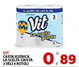 Il Centro Superstore Vit carta igienica offerta