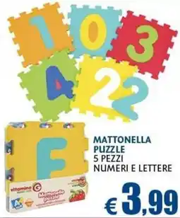 Casa & Co Mattonella puzzle numeri e lettere offerta