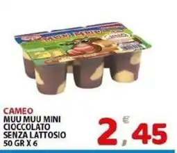 Il Centro Superstore Cameo Muu Muu Mini Cioccolato Senza Lattosio offerta