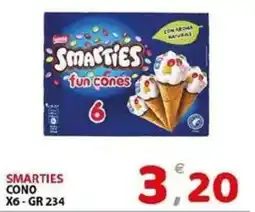 Il Centro Superstore Smarties fun coni offerta