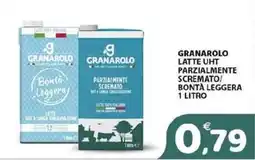 Il Centro Superstore Granarolo latte UHT parzialmente scremato bontà leggera offerta