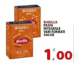 Il Centro Superstore Barilla pasta integrale offerta