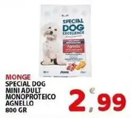 Il Centro Superstore Monge special dog mini adult monoproteico agnello offerta