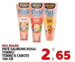 Il Centro Superstore Rio Mare Paté Salmone Rosa/Tonno/Tonno e Carote offerta