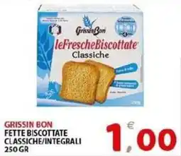 Il Centro Superstore Grissin Bon Fette Biscottate Classiche offerta