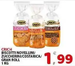 Il Centro Superstore Crich biscotti novellini/zuccherini/costarica/gran roll offerta