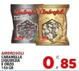 Il Centro Superstore Ambrosoli caramelle liquirizia e orzo offerta