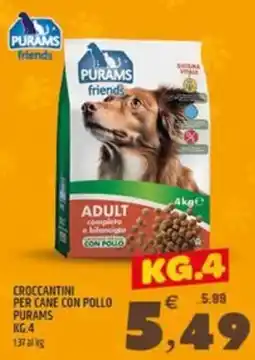 Ard Discount Crocchettini per cane con pollo Purams offerta