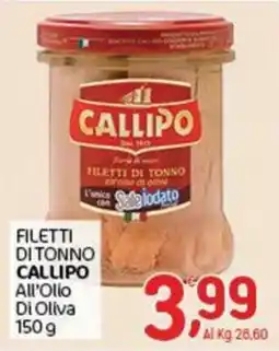 Crai Filetti di tonno Callipo All’Olio Di Oliva offerta