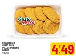 Ard Discount Cordon bleu gusto ricco pollo e tacchino offerta
