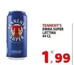 Il Centro Superstore Tennent's birra super lattina offerta