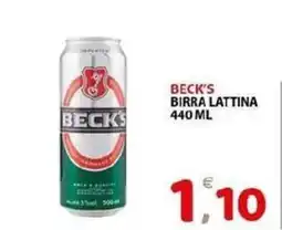Il Centro Superstore Beck's birra lattina offerta