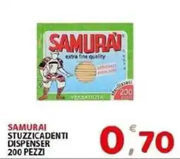 Il Centro Superstore Samurai stuzzicadenti dispenser offerta