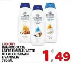 Il Centro Superstore Luxury bagno doccia latte e miele / latte di cocco / argan e vaniglia offerta