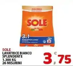 Il Centro Superstore Sole lavatrice bianco splendente offerta