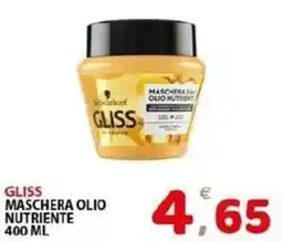 Il Centro Superstore Gliss maschera olio nutriente offerta