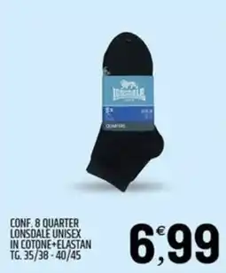 Ard Discount Lonsdale quarter unisex offerta