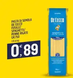 Ard Discount Pasta di semola De Cecco offerta