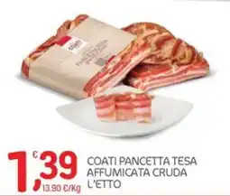 Carni e Affini Supermercati Coati Pancetta Tesa offerta