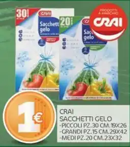 Carni e Affini Supermercati CRAI Sacchetti gelo offerta