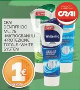 Carni e Affini Supermercati Crai dentifricio offerta